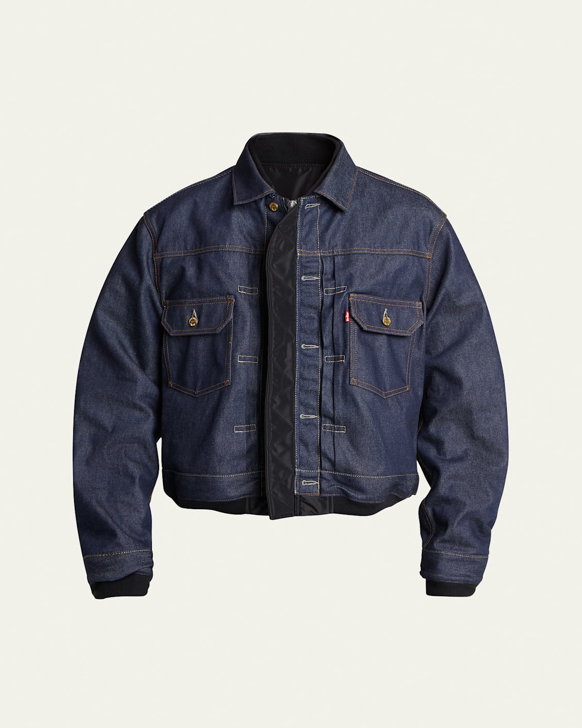 Men's Reversible Matelasse Denim Jacket