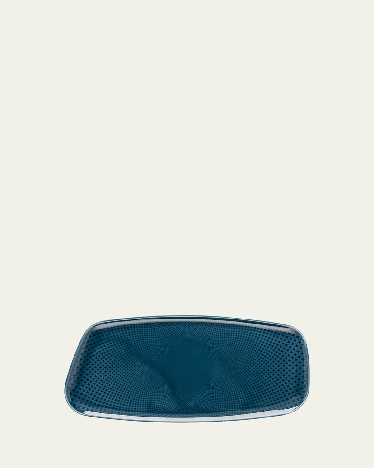 Rosenthal Junto Ocean Blue Rectangular Platter In Blue