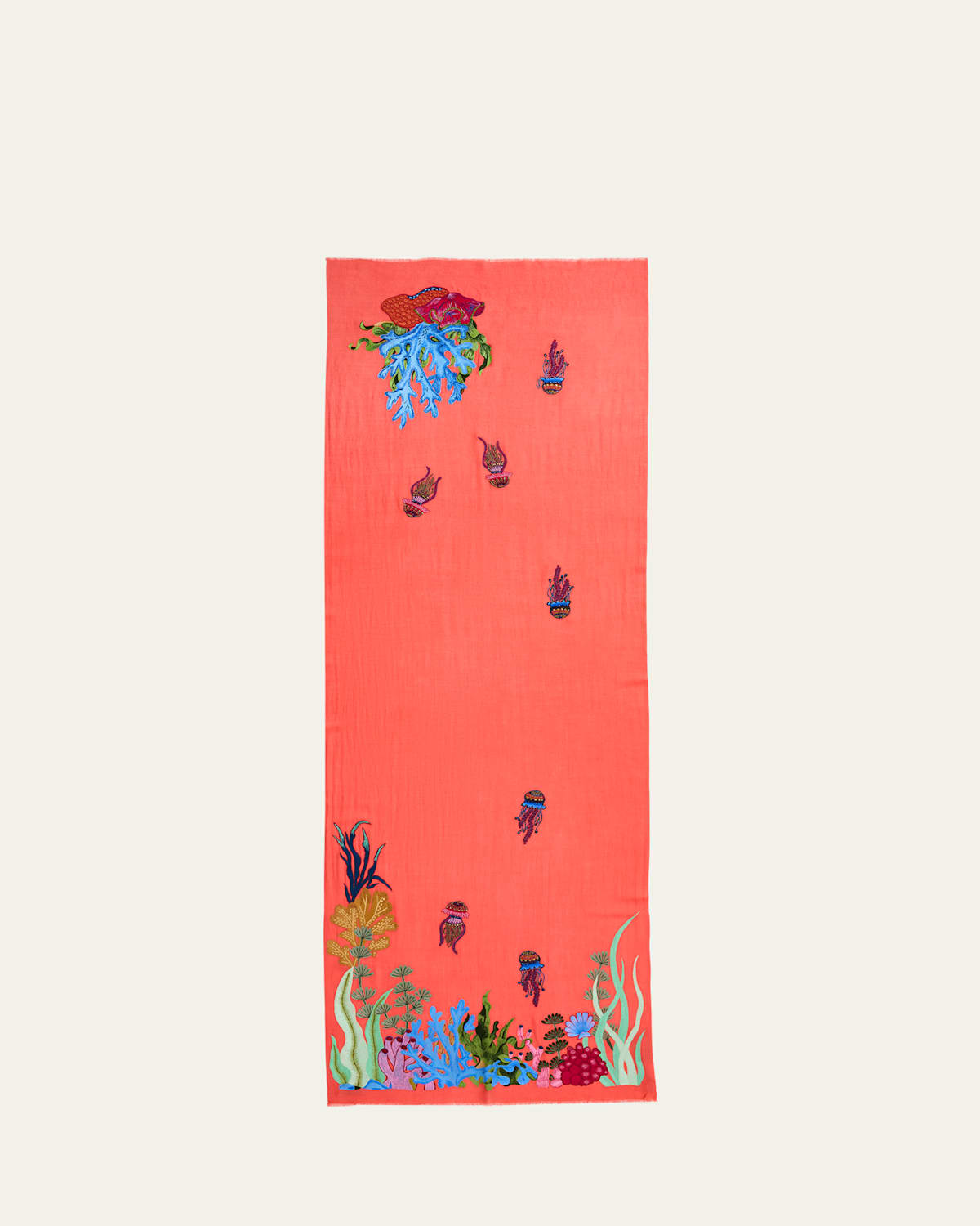 Coral Couture Sea Merino Wool Scarf