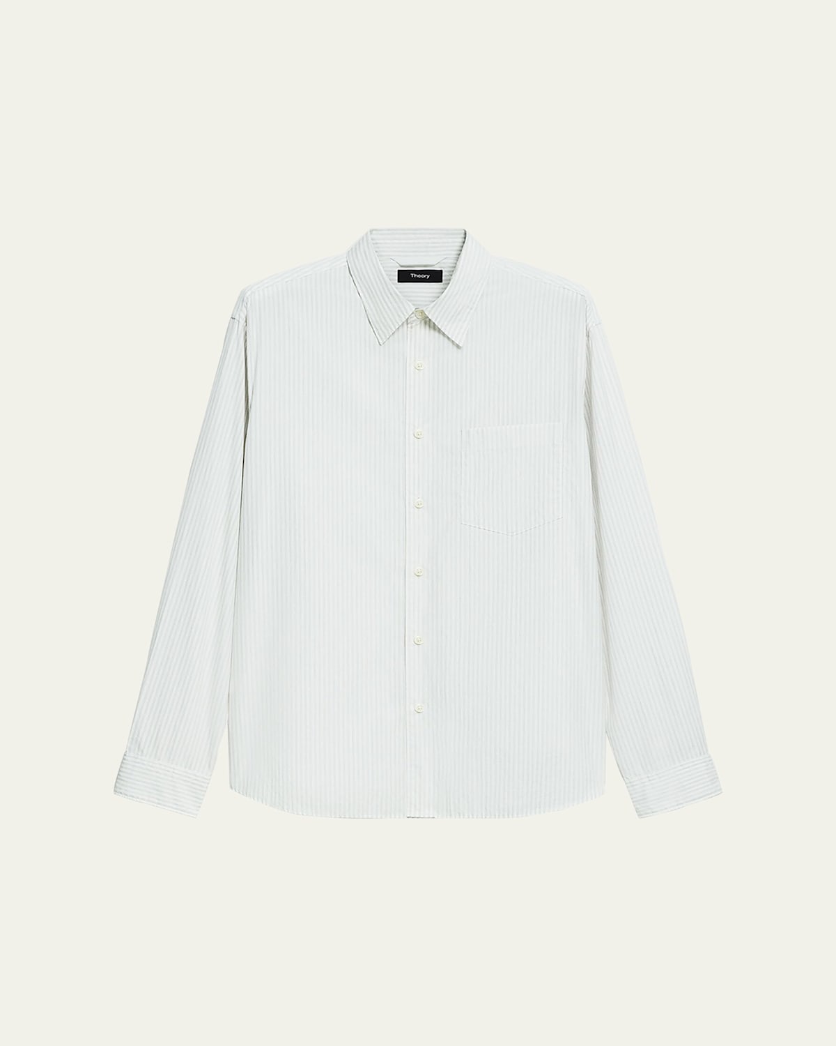 Theory Men's Weekend Long-sleeve Stripe Shirt In Multi