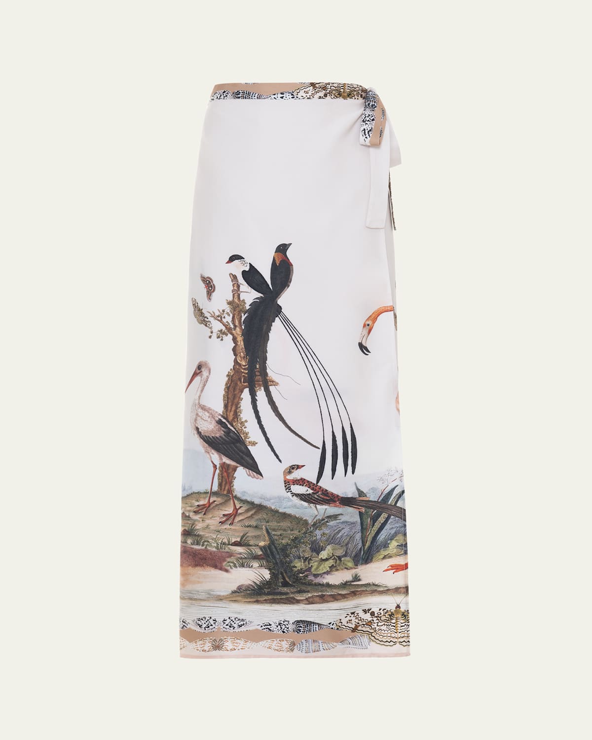 Shop Patbo Paradise Land Beach Skirt In Off White