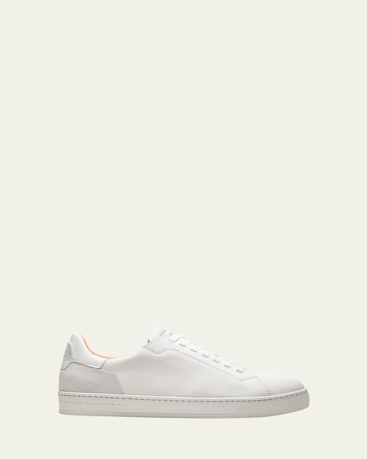 Magnanni Men's Amadeo Tumbled Leather Low-top Sneakers In White