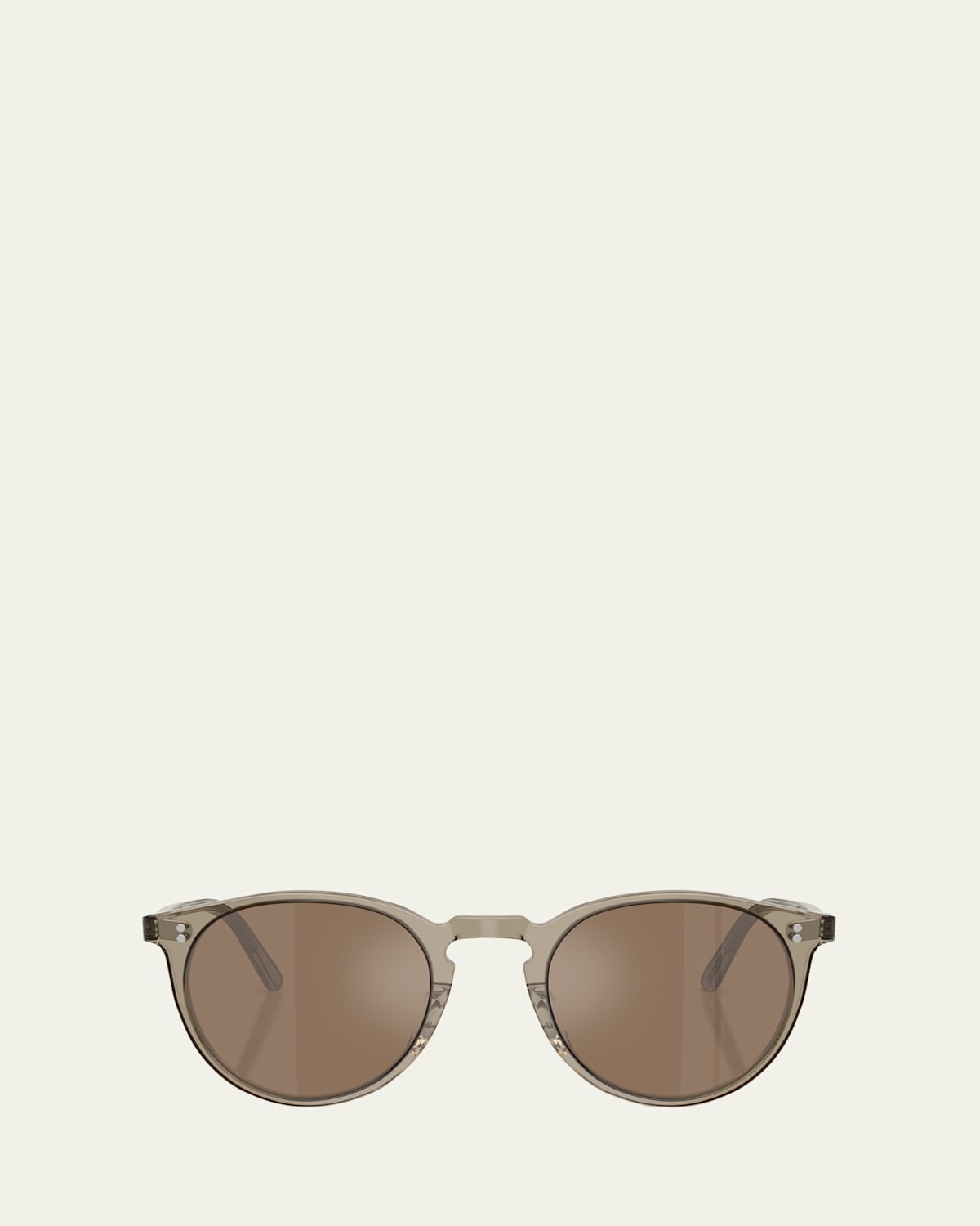 Oliver Peoples O'malley Acetate Round Sunglasses In Green