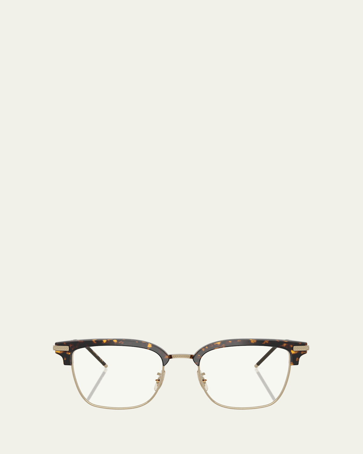 Oliver Peoples Tk-12 Titanium Square Sunglasses In Gold Tort