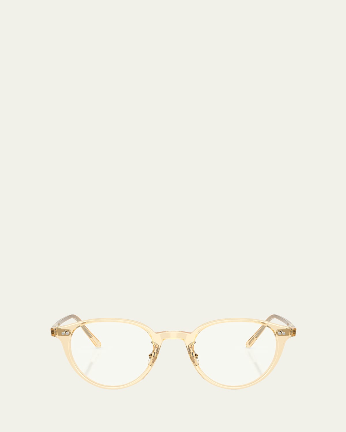 Oliver Peoples Sarelle Round Acetate Frames In Shiny Black