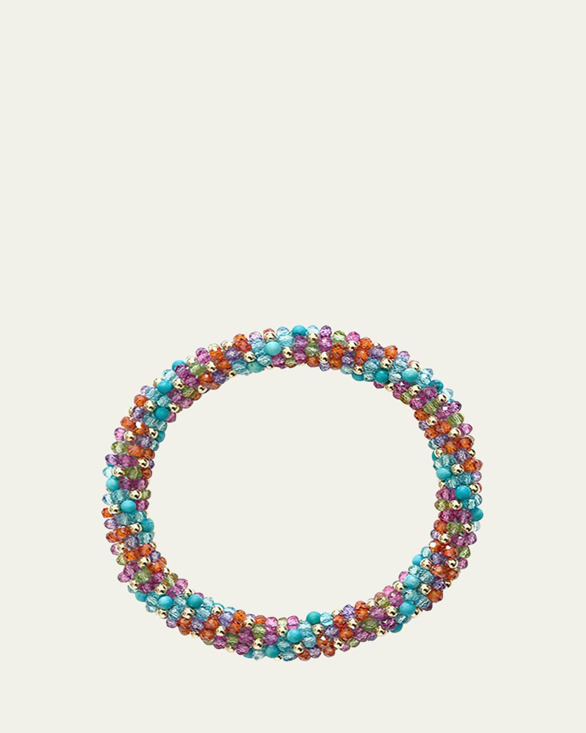 Meredith Frederick 14K Yellow Gold and Mixed Gemstone Bead Bracelet