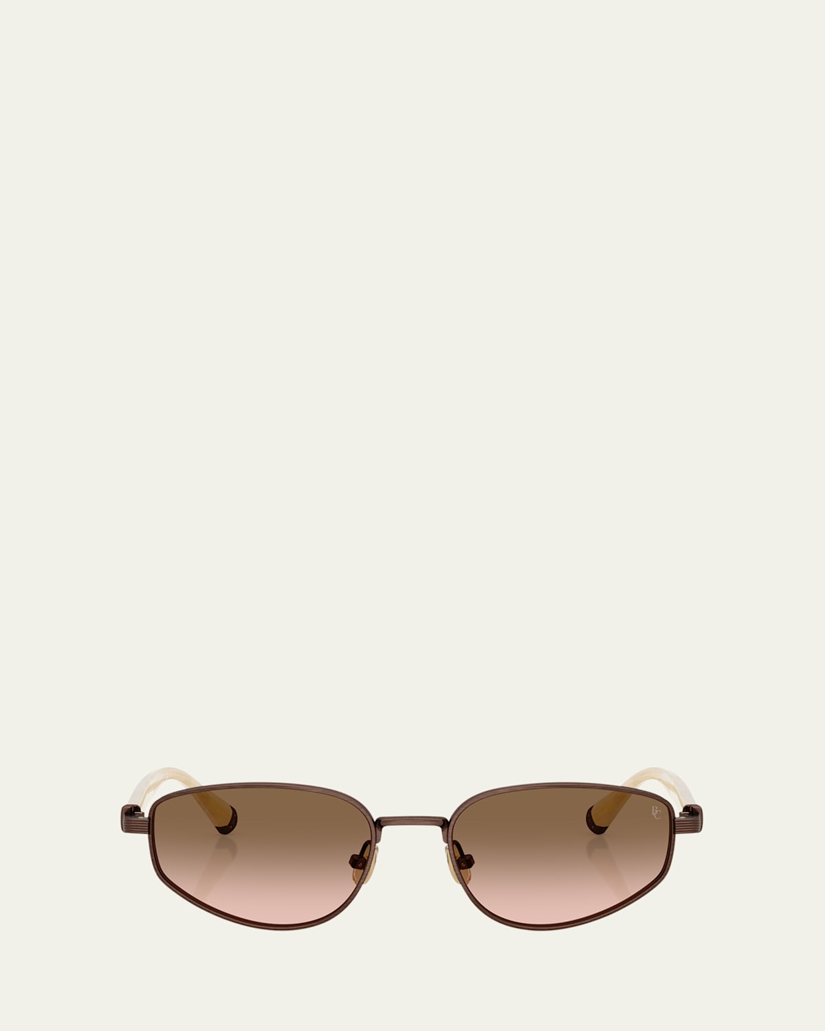 Titanium Oval Sunglasses