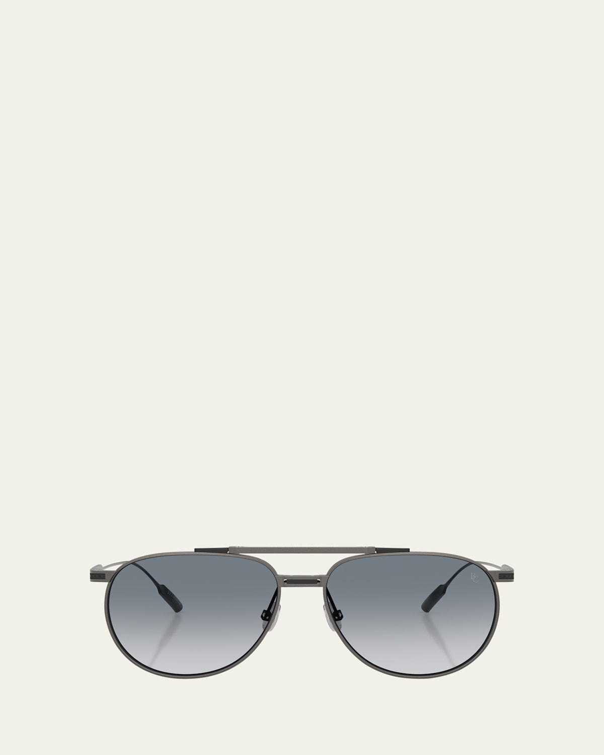Brunello Cucinelli Pilot-frame Sunglasses In Gunmetal