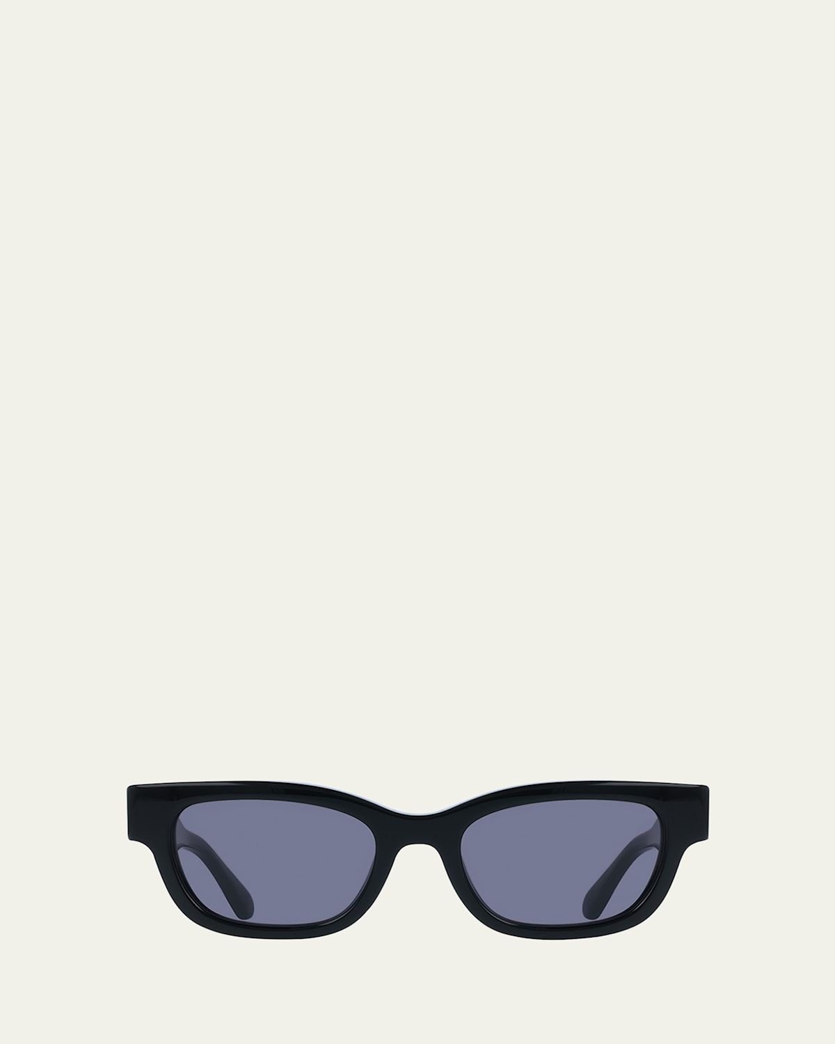Ferragamo Gancino Rectangle Acetate Sunglasses In Black