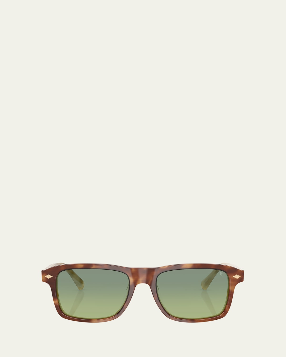 Brunello Cucinelli Polarized Acetate Square Sunglasses In Havana1