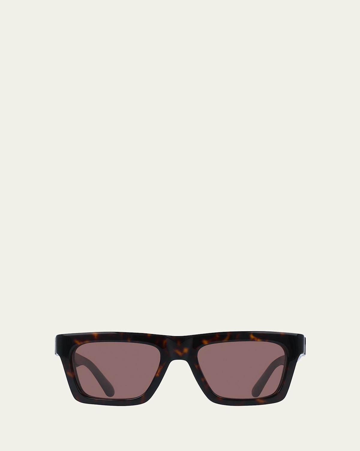 Ferragamo Men's Acetate Square Sunglasses In Brown