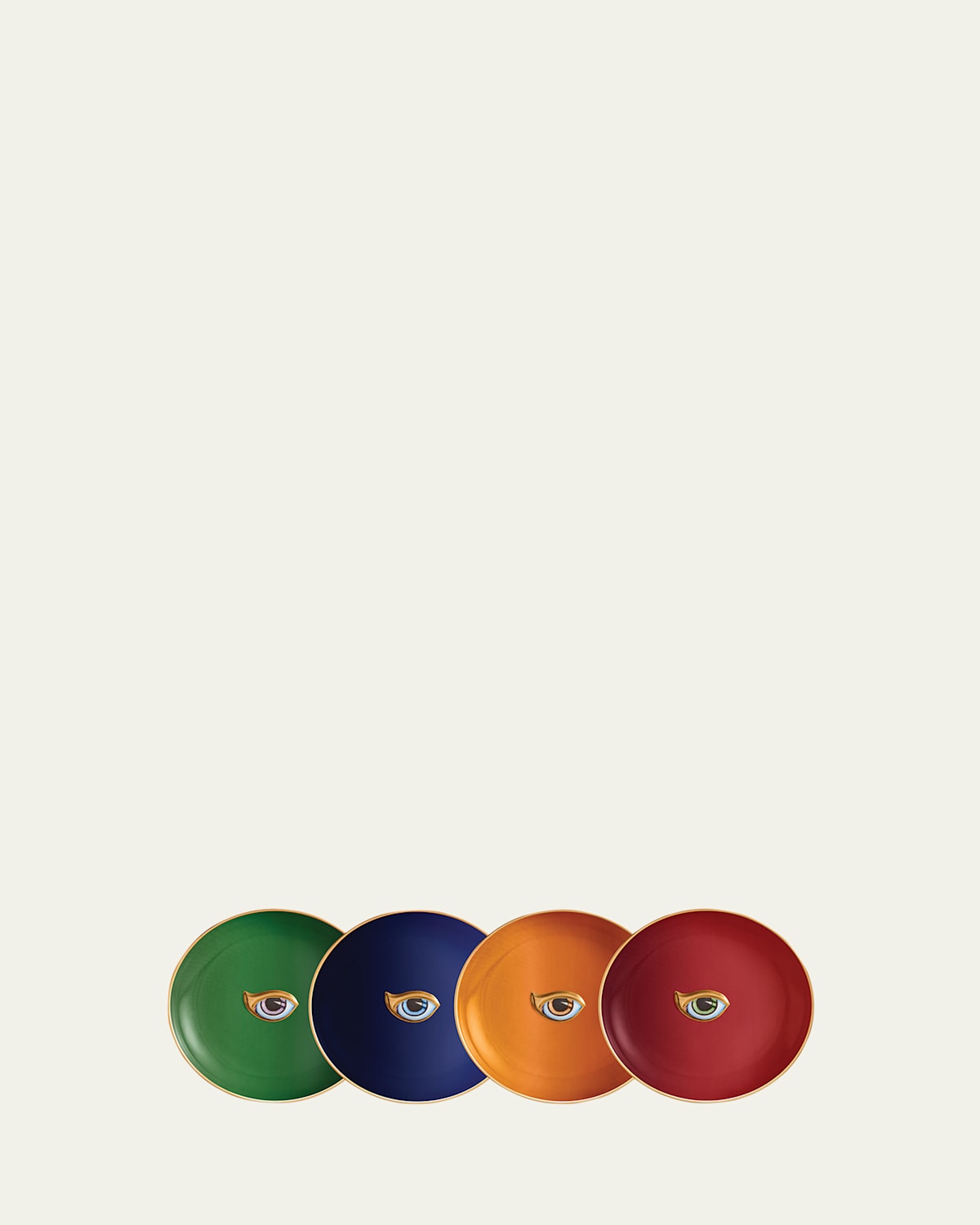L'objet X Lito Plates, Set Of 4 In Multi