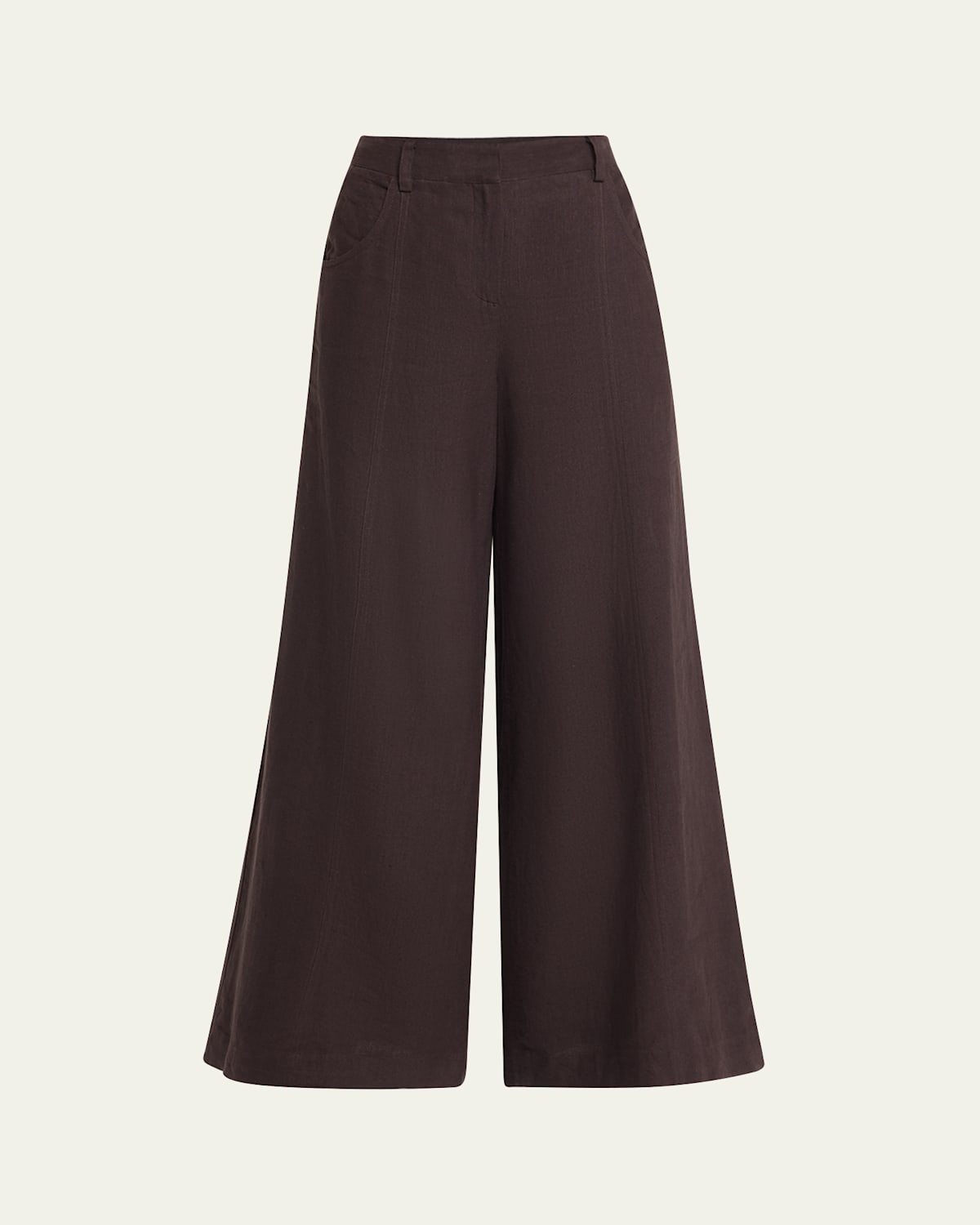 Dees Wide-Leg Linen Trousers