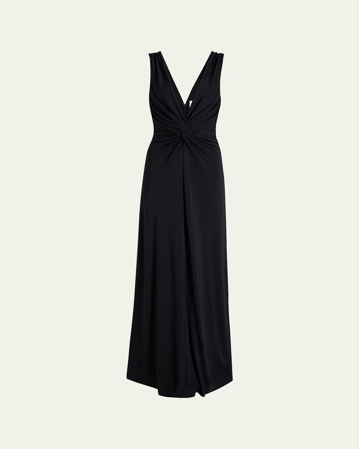 Ansey Sleeveless Twist-Front Gown