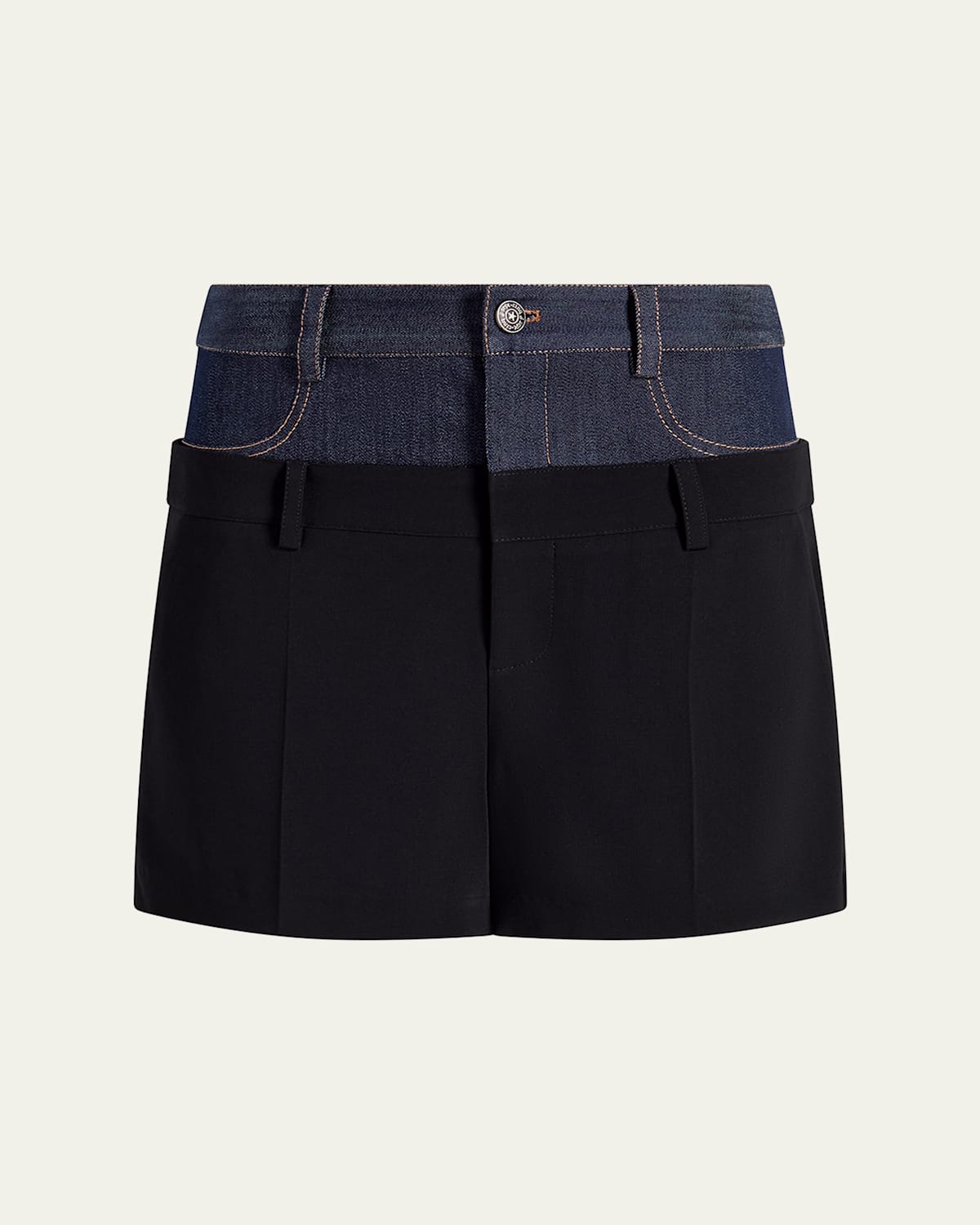 Cinq À Sept Cinq A Sept Dionne Layered Look Shorts