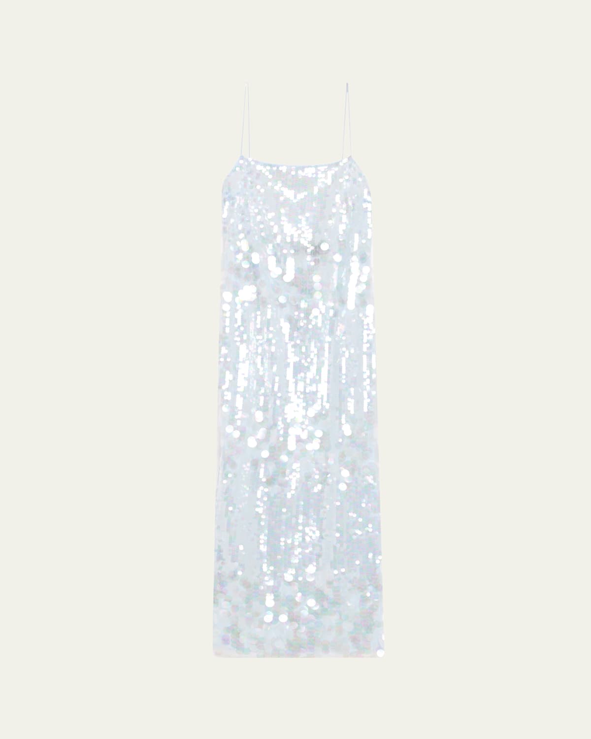 Retroféte Alana Sleeveless Sequined Midi Dress In Ice Blue