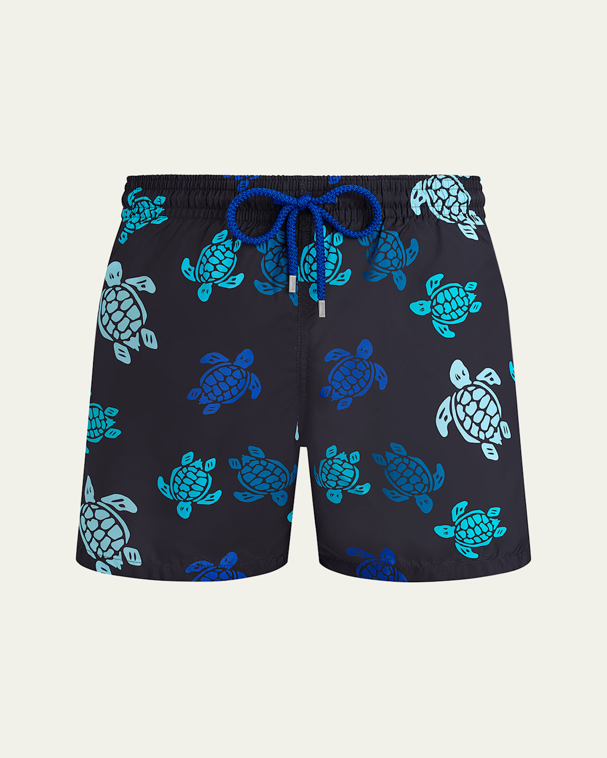Vilebrequin Multicolor Tortues Ultra-light And Packable Swim Shorts In Black