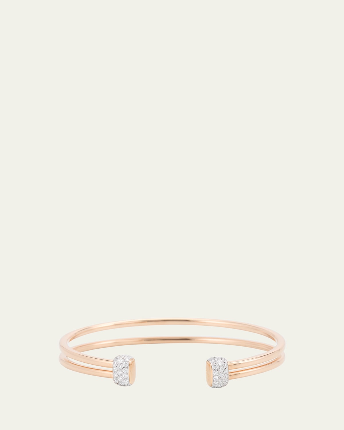 Together 18K Rose Gold Diamond Bangle Bracelet