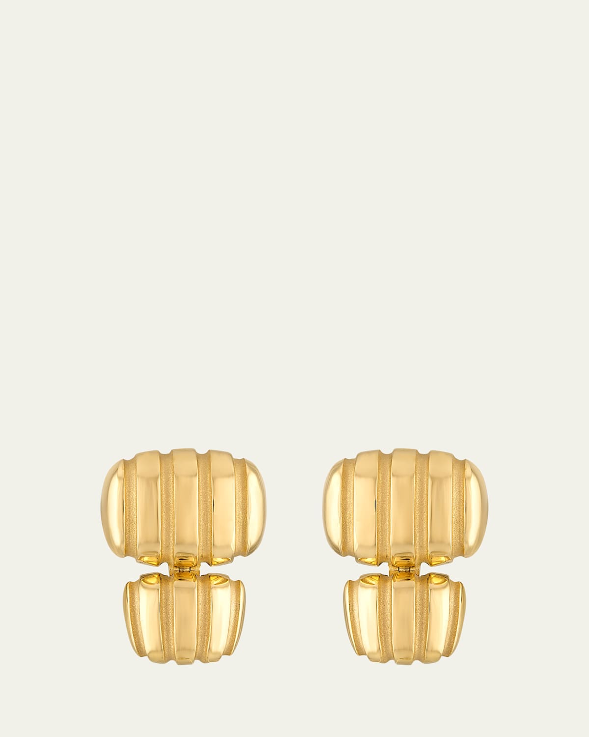 18K Yellow Gold Eos Double-Cushion Earrings