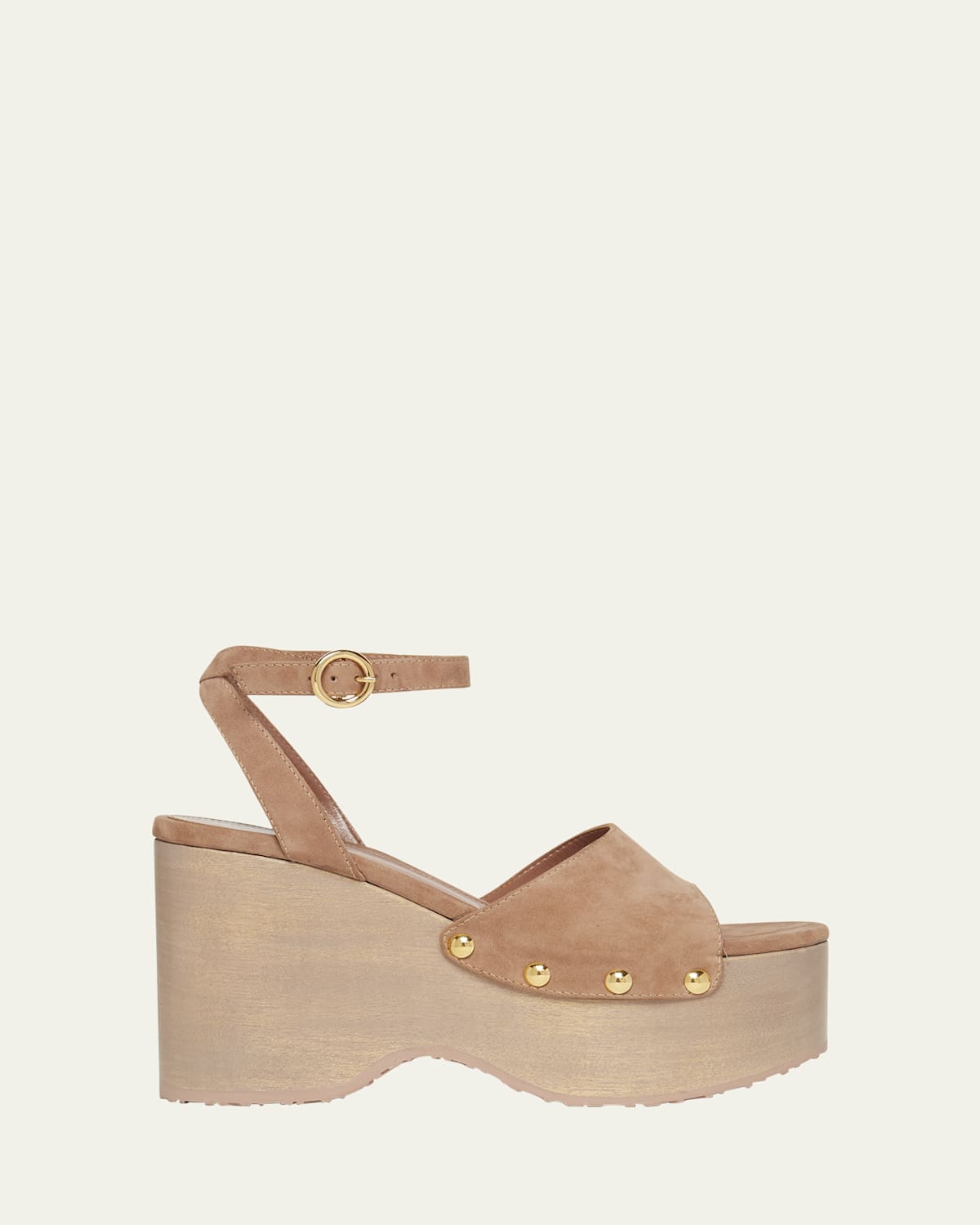 Gianvito Rossi Suede Ankle-strap Platform Sandals In Brown