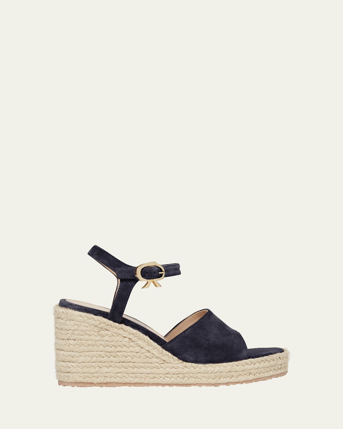 Gianvito Rossi Suede Wedge Ankle-strap Espadrilles