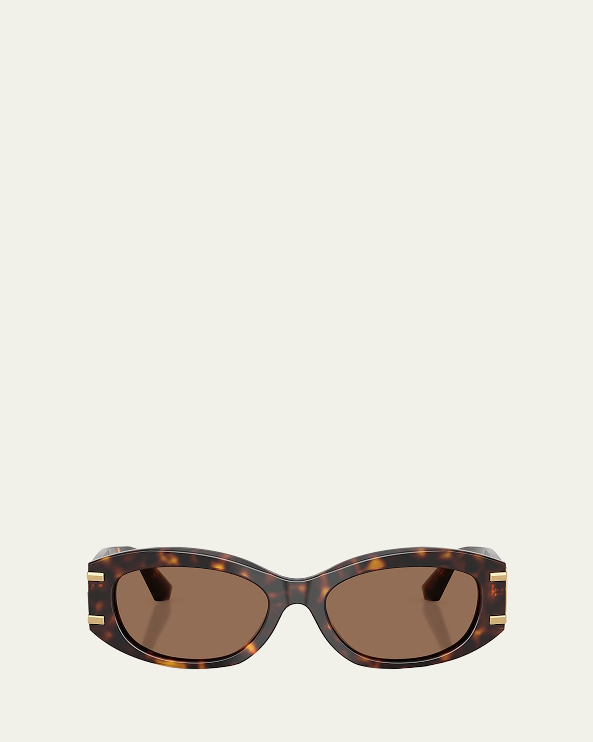 Dolce & Gabbana Dg4502 Oval Acetate Sunglasses In Brown