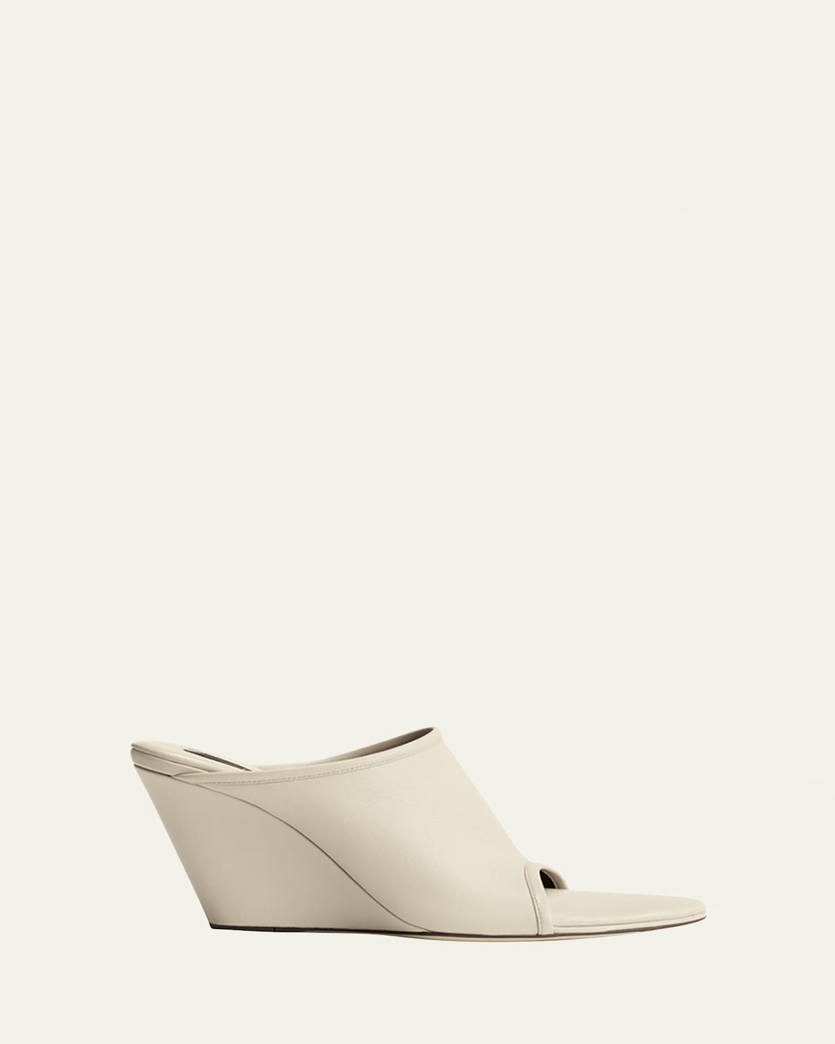 Shop Christen Stretch Leather Wedge Slide Sandals