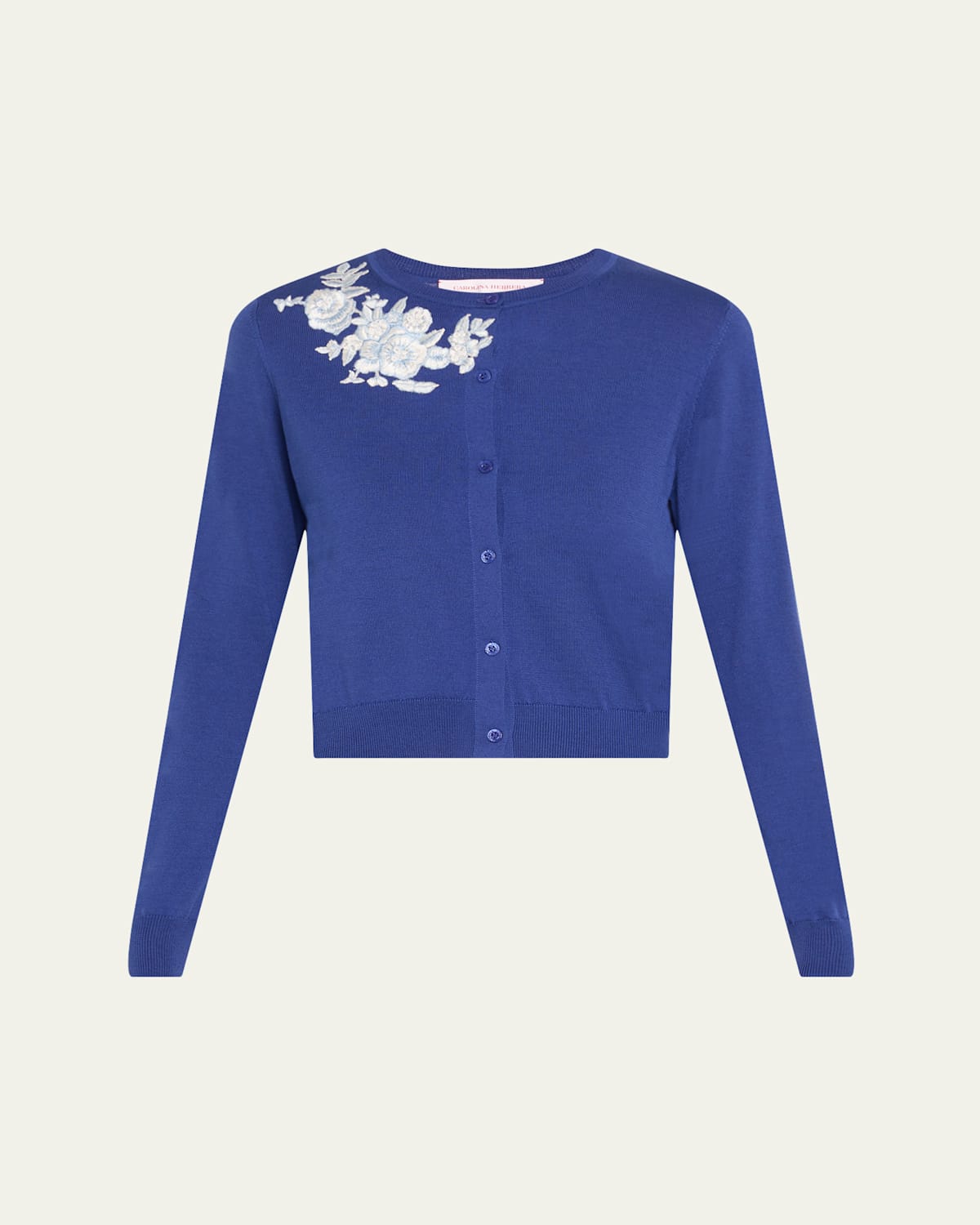 Carolina Herrera Emb Ls Cn Cardigan
