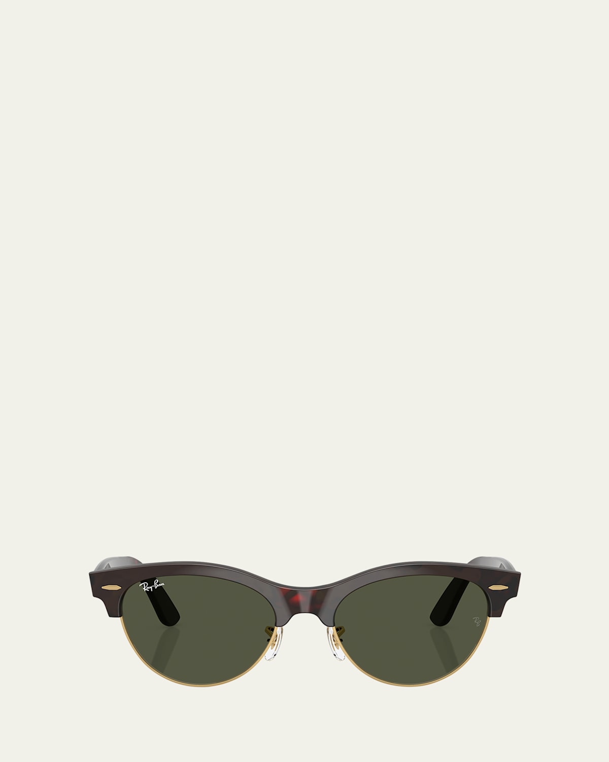 Ray Ban Rb2341 Round Plastic Sunglasses In Green