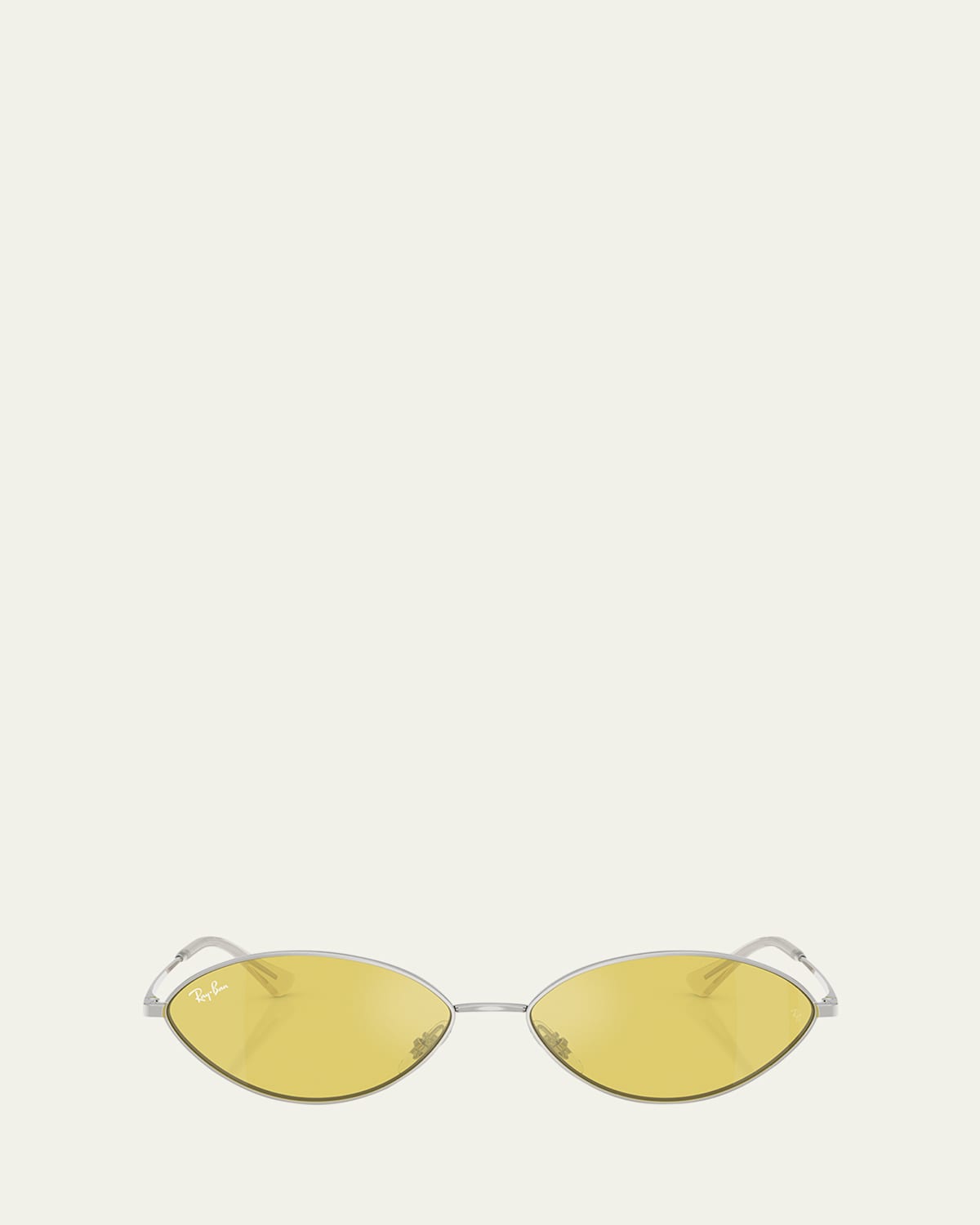 Ray Ban Rb3757 Oval Metal Sunglasses In Silver