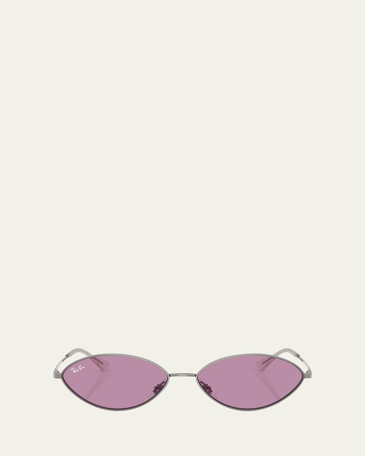 Ray Ban Rb3757 Oval Metal Sunglasses In Pink