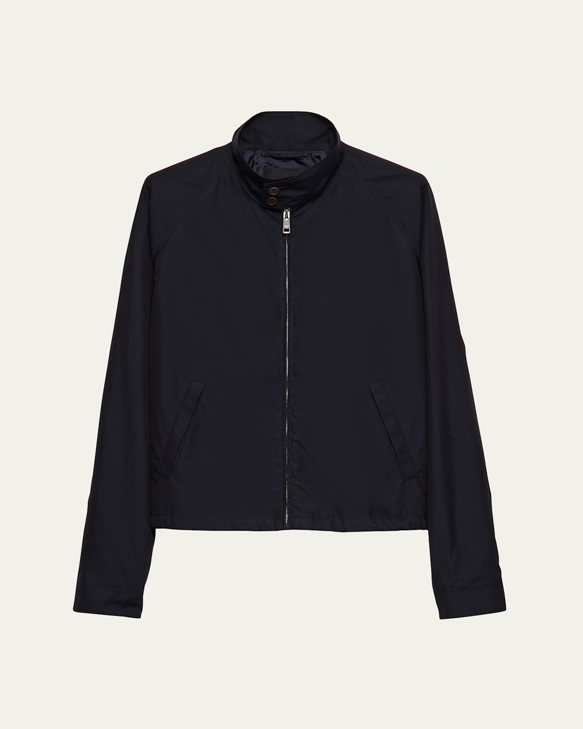 Prada Zip-up Jacket In Bleu