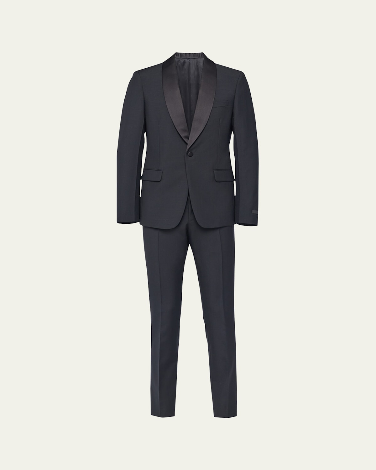Prada Men's Mohair-wool Smoking Suit In Blue