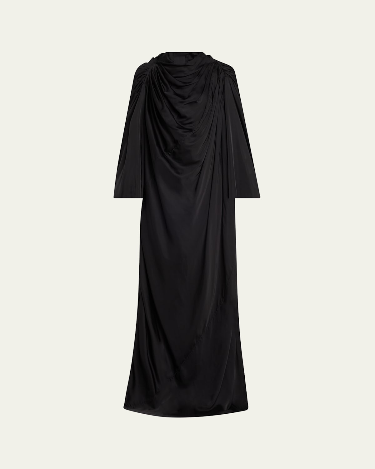 Drape Pleated Gown