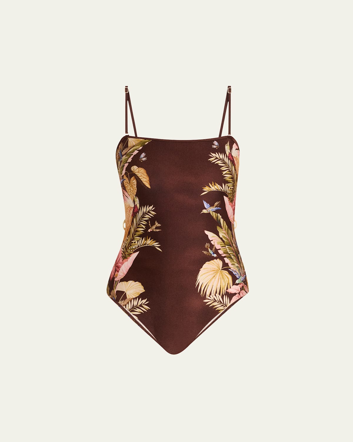 Shop Zimmermann Ascension Bandeau One-piece Swimsuit
