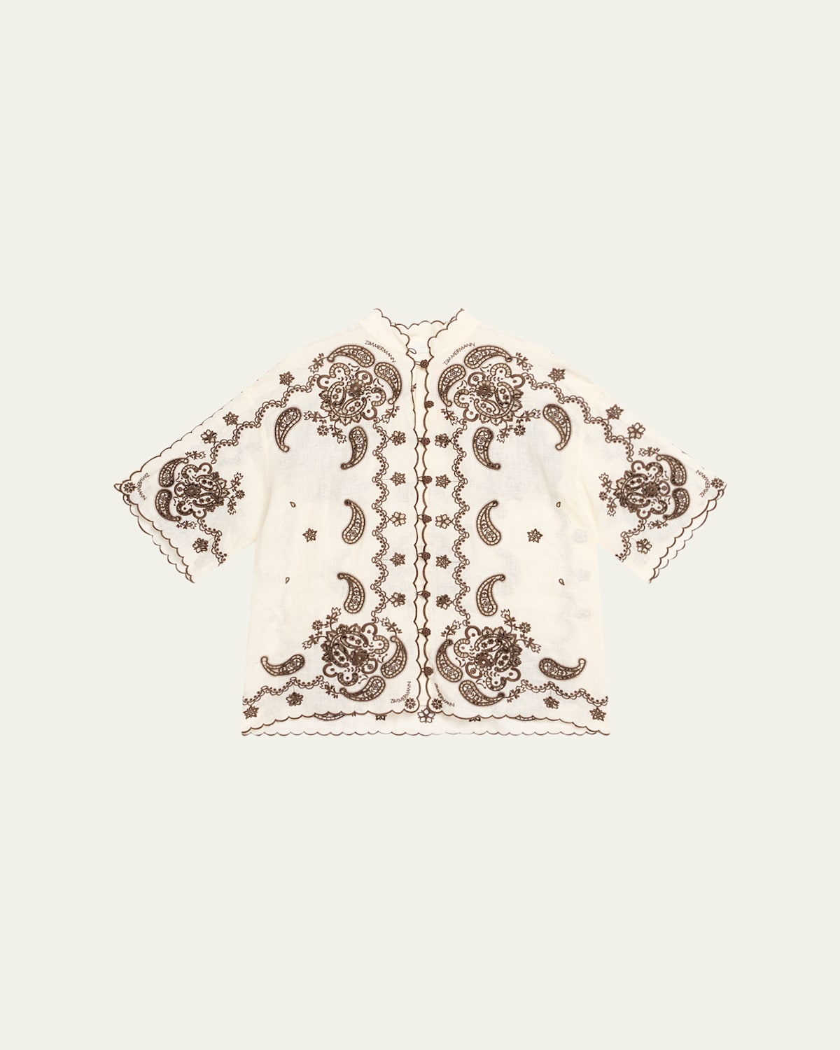 Shop Zimmermann Ascension Embroidered Shirt