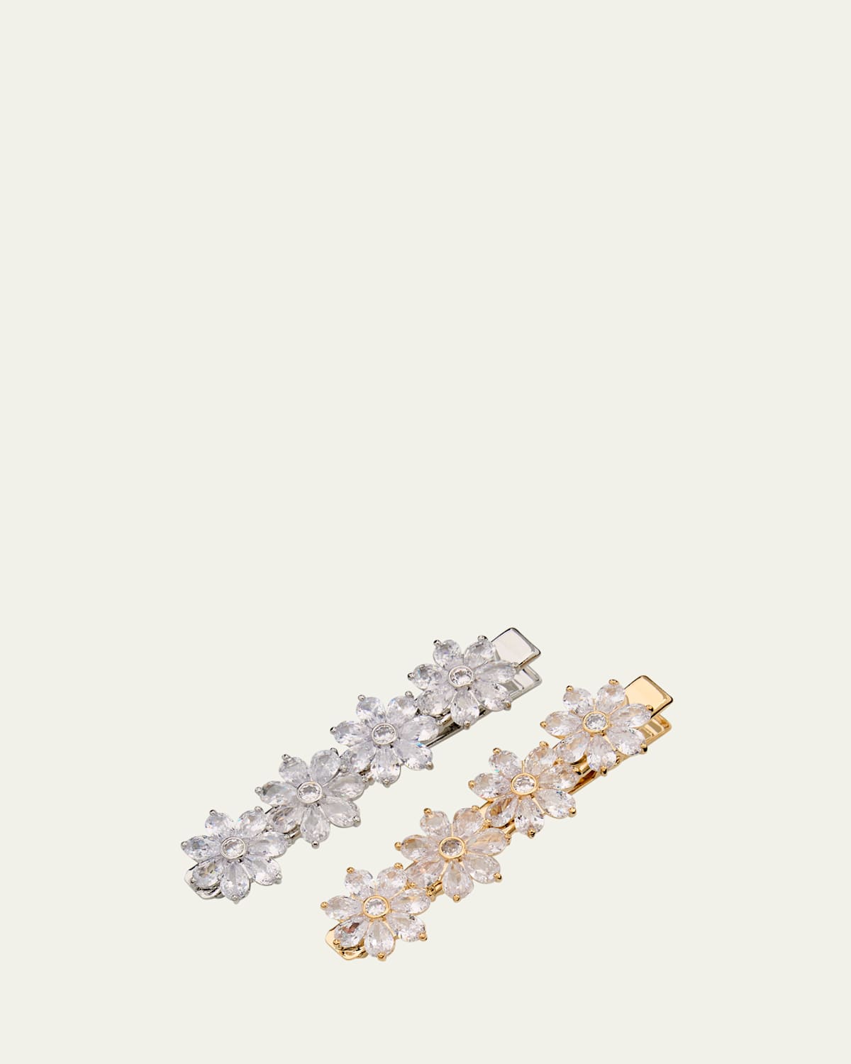 Natasha Accessories Limited 2 Pack Of Embellished Floral Clips
