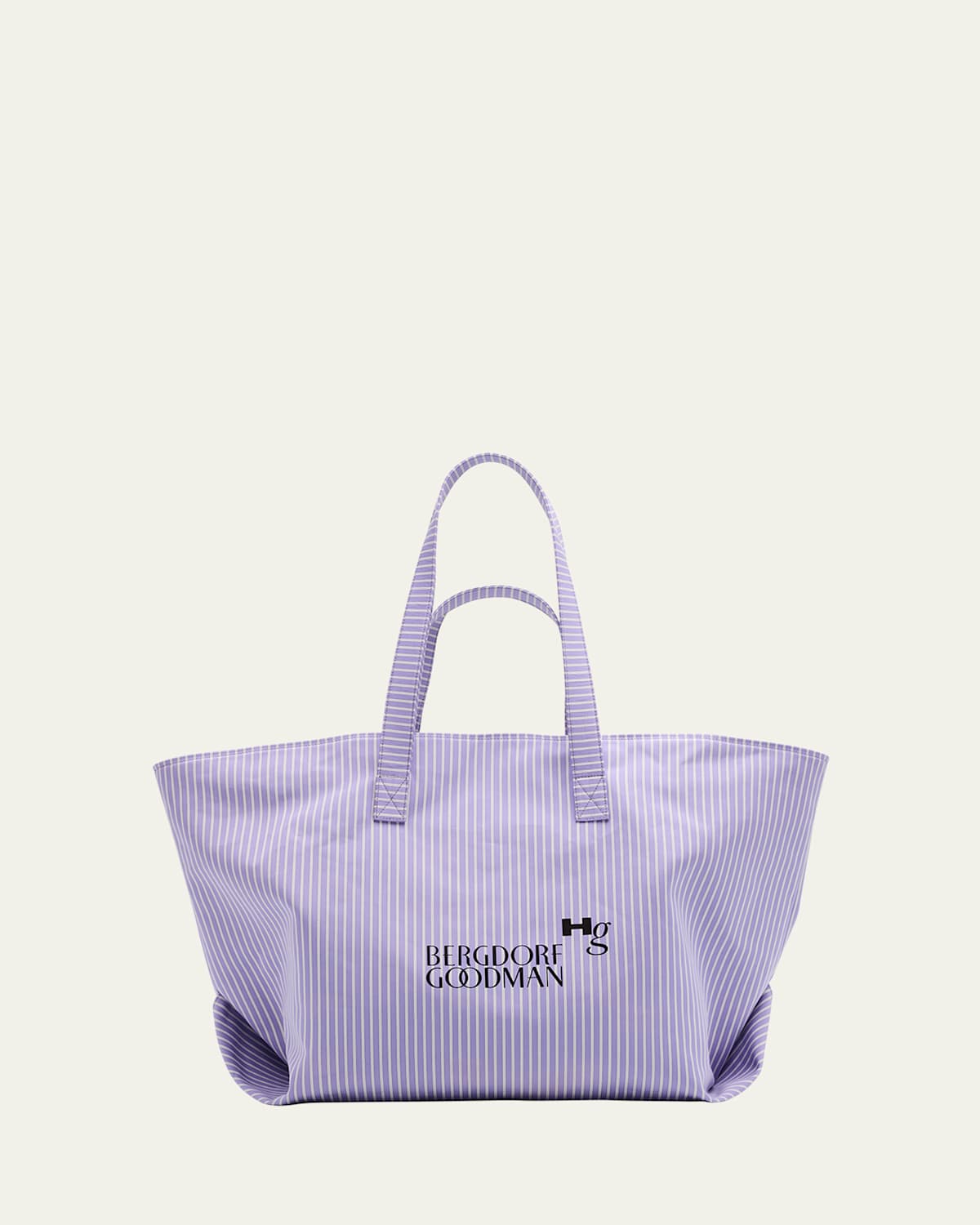 x BG Stripe Twill Bonded Tote Bag