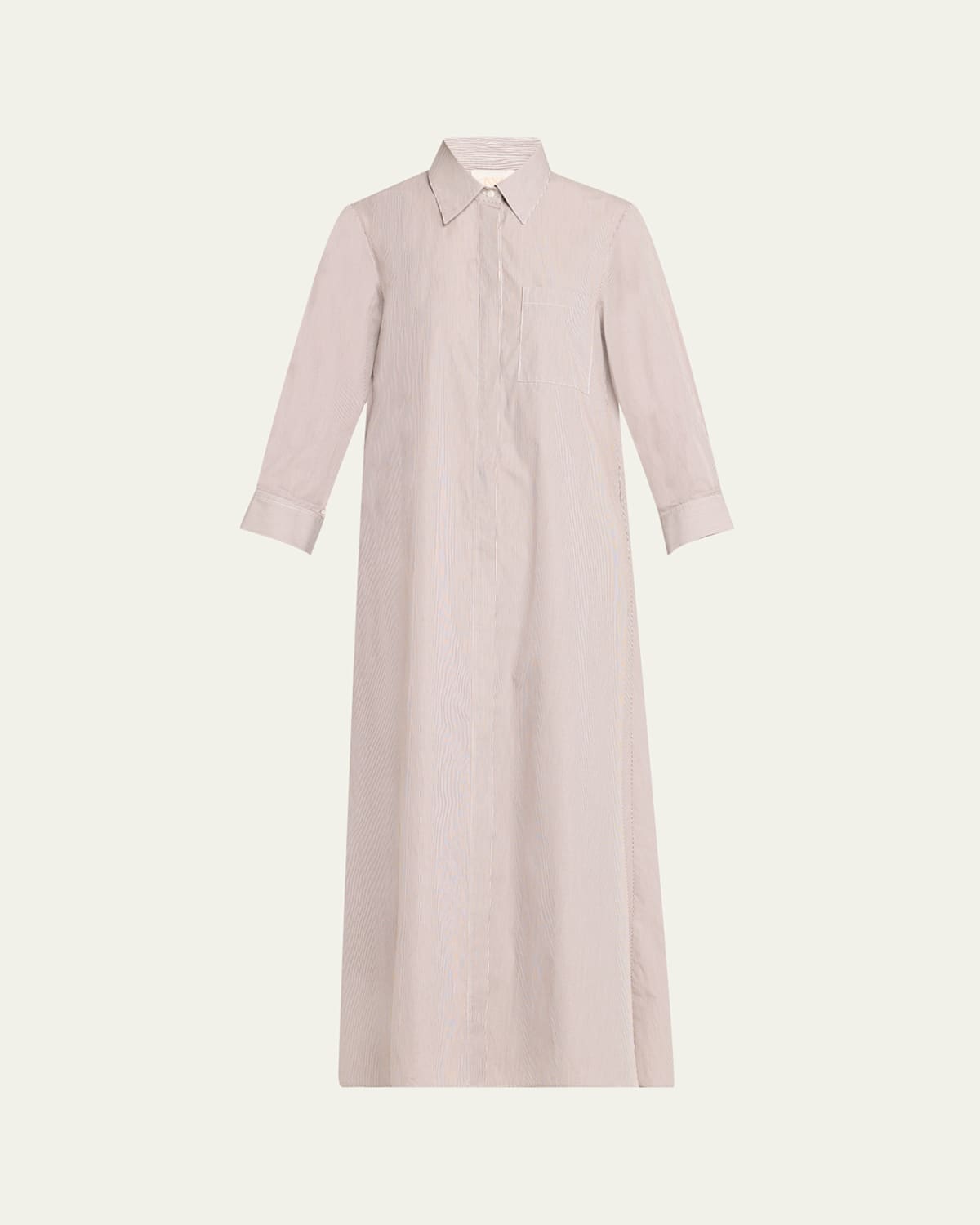 Jennys Striped Maxi Shirtdress