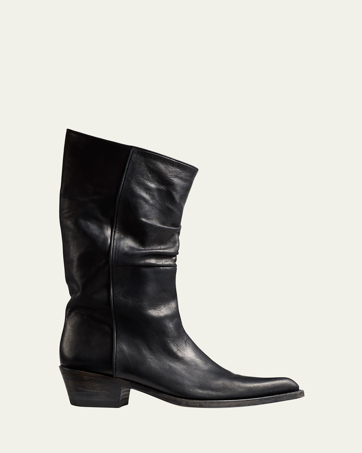 Khaite Clive Calfskin Moto Boots