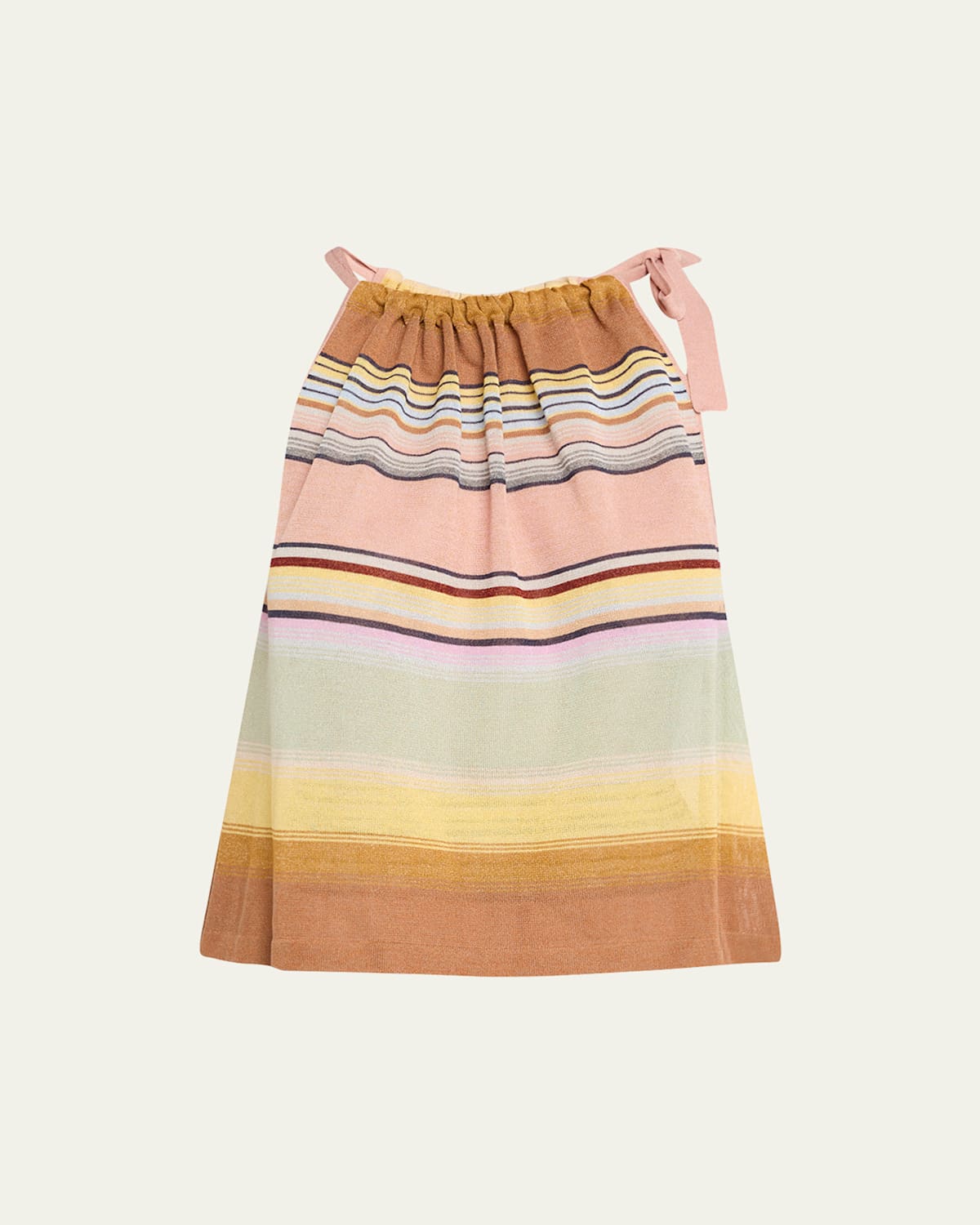 Zimmermann Coco Stripe Halter Top In Animal Print