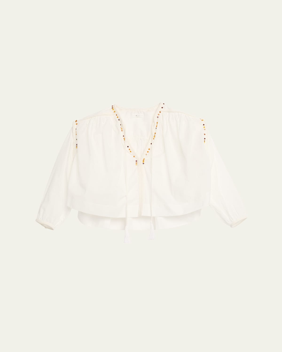 A.l.c Jodie Beaded Long-sleeve Top