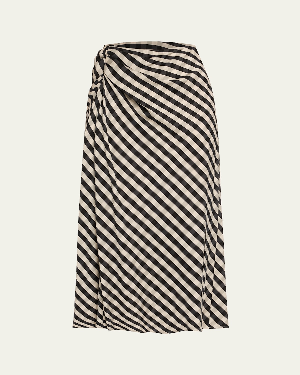 A.l.c Jean Check Midi Skirt