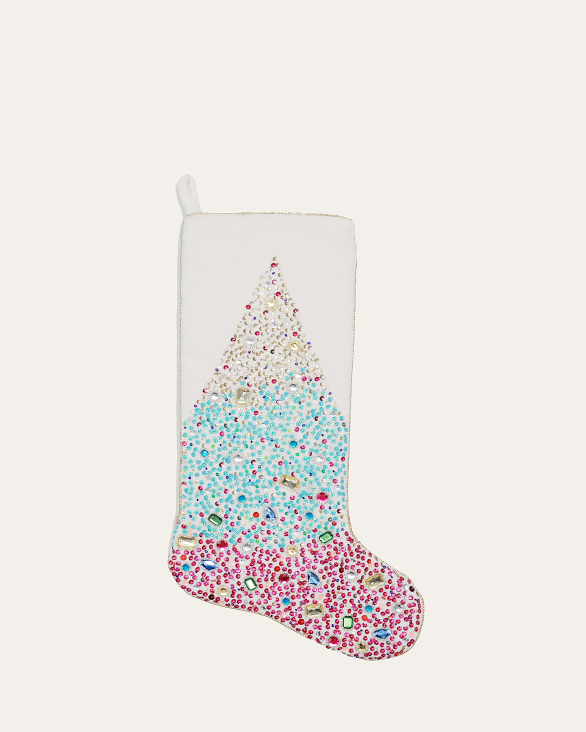 Kim Seybert Rapture Beaded Stocking