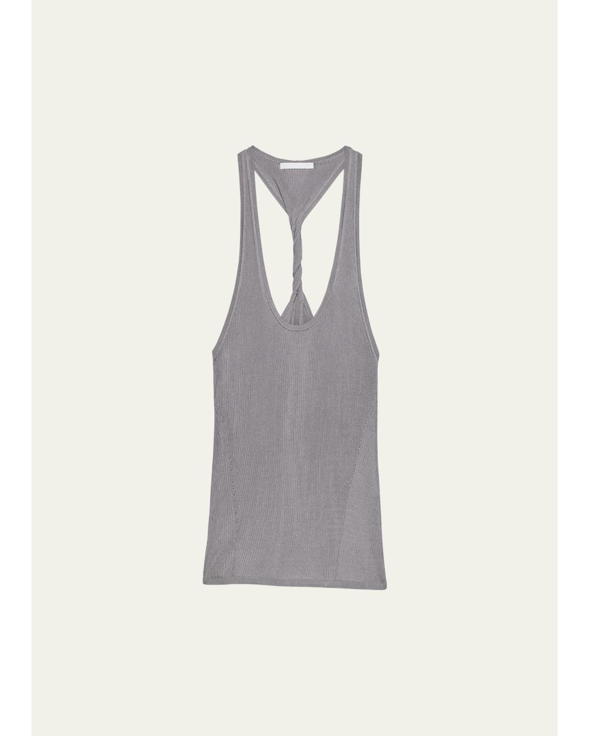 Ribbed Twist Tank Top