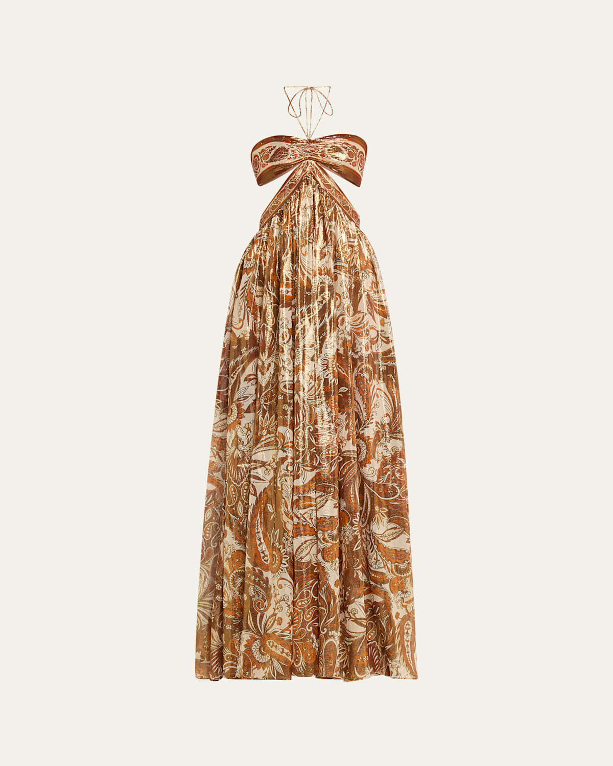 Retroféte Kimmy Halter Cut-out Gown