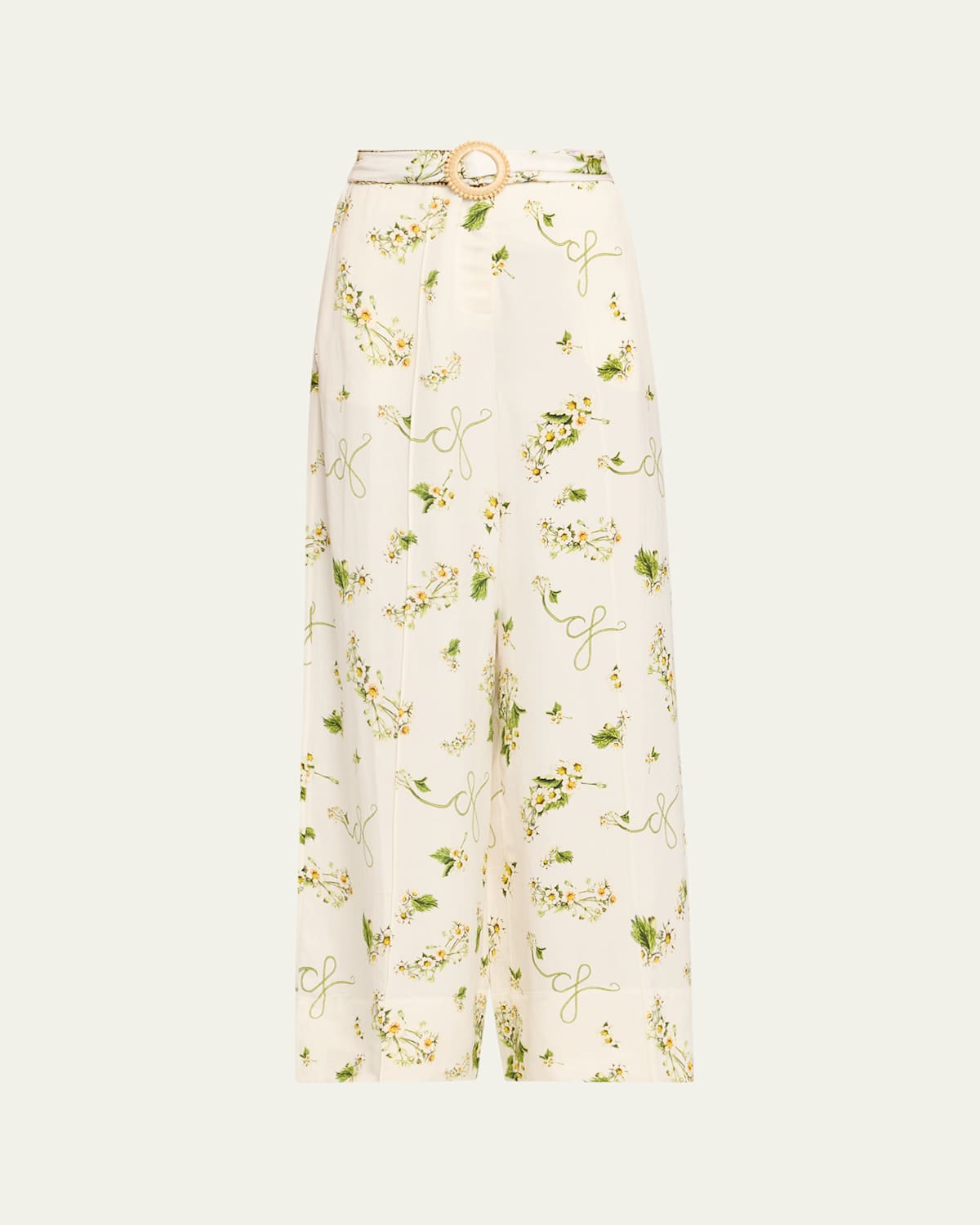 Camilla Botanical Utopia Scarf Belt Wide-leg Pants