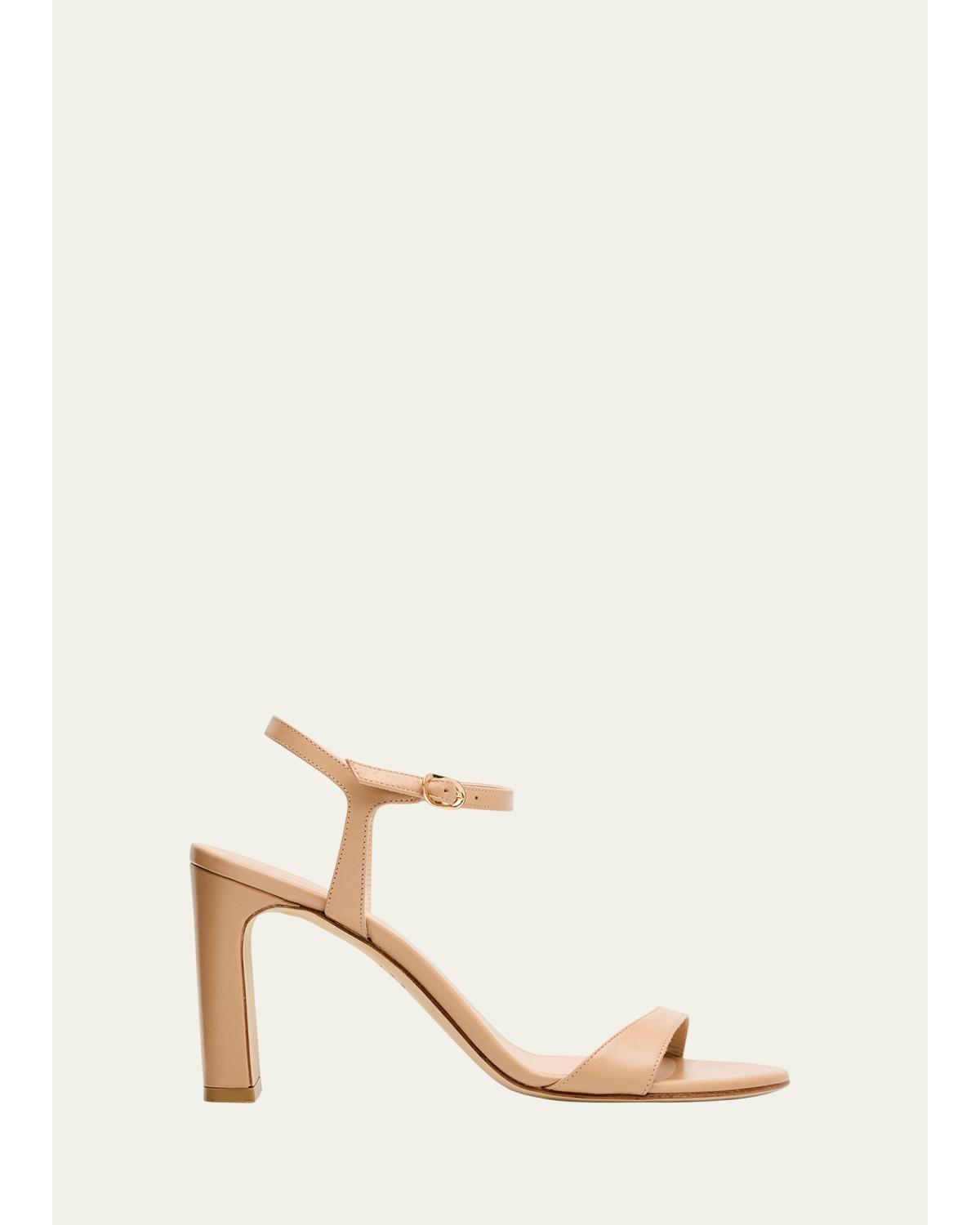 Babette Leather Ankle-Strap Sandals