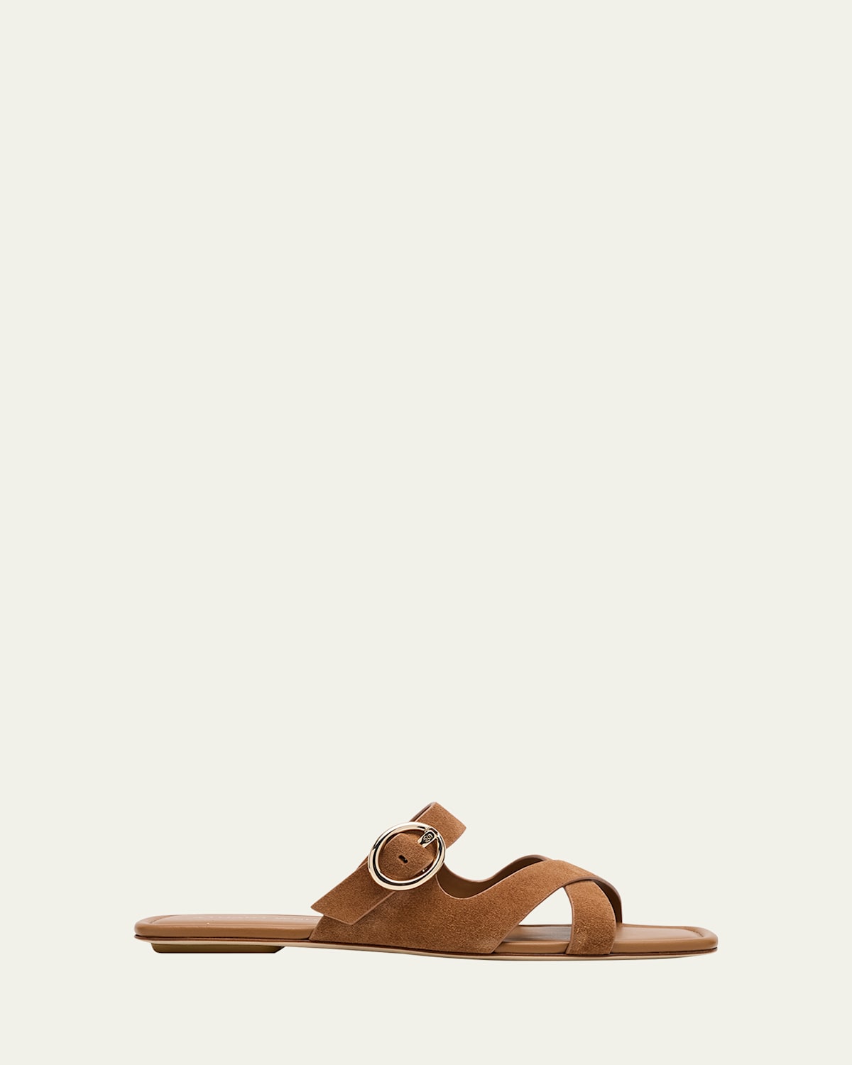 STUART WEITZMAN VILLA SUEDE SLIDE SANDALS 