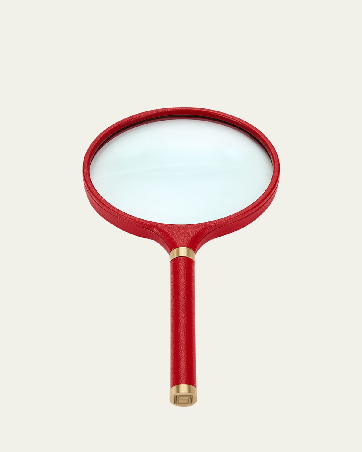 Assouline Archival Leather Magnifying Glass In Red